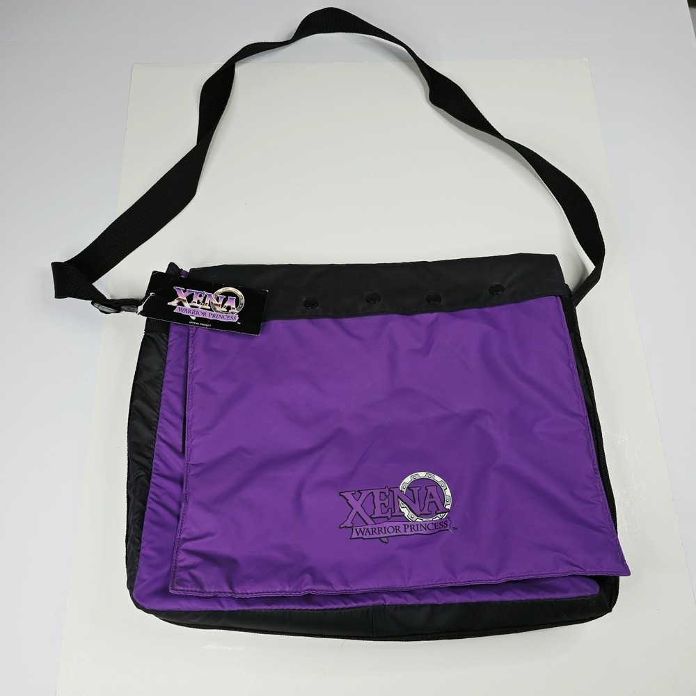 Vintage Xena Warrior Princess Messenger Bag Purple Black Official Product NWT
